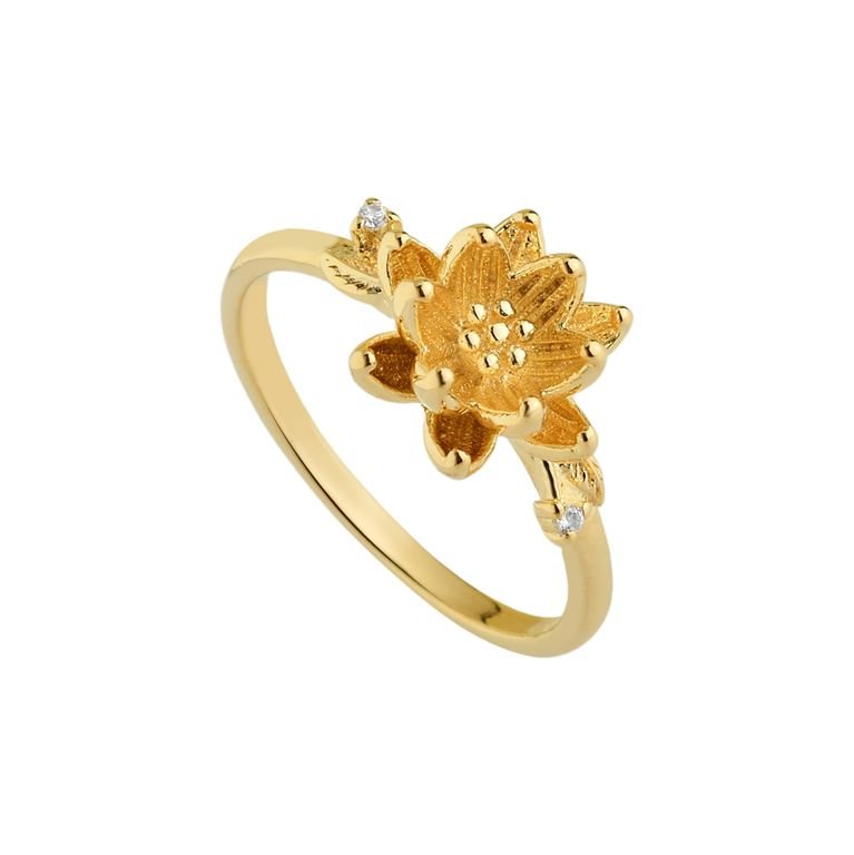 Anel flor de lótus